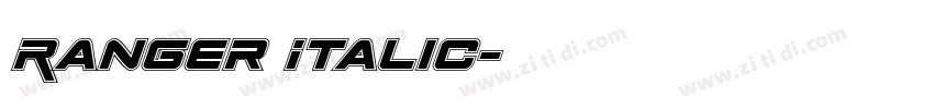 Ranger Italic字体转换